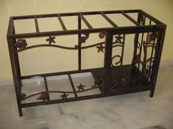 Wrought iron fish tank stand discount